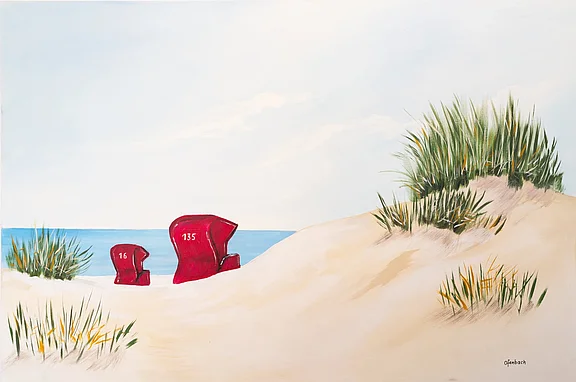 Bild mit Strand und Dünen